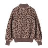Leopard Print High Neck Fluffy Warm Sweater - BEYAZURA.COM