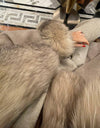 Long Alpaca Cashmere Fox Fur Collar Coat - BEYAZURA.COM