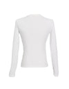 Long Sleeve Stretchy Ruched Front Top - BEYAZURA.COM