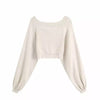 Long Sleeve V Neck Knitted Pullover - BEYAZURA.COM