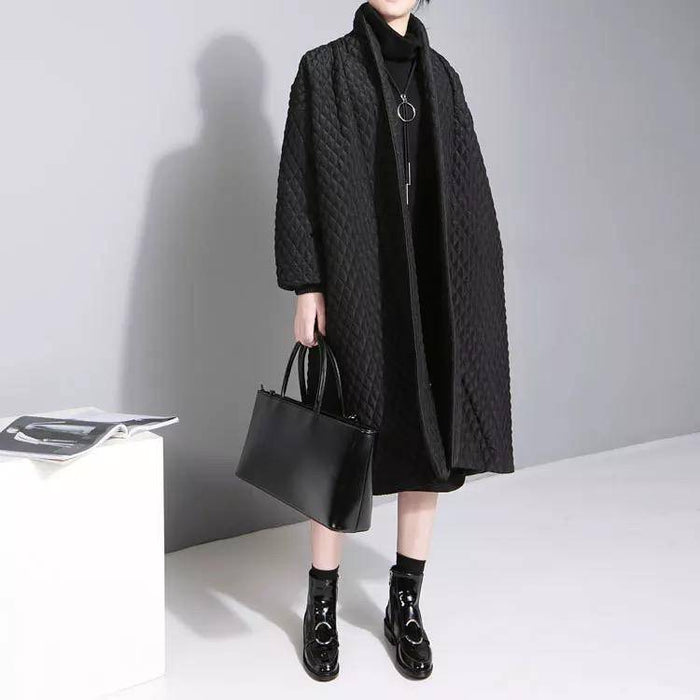 Loose Fit Long Coat - BEYAZURA.COM