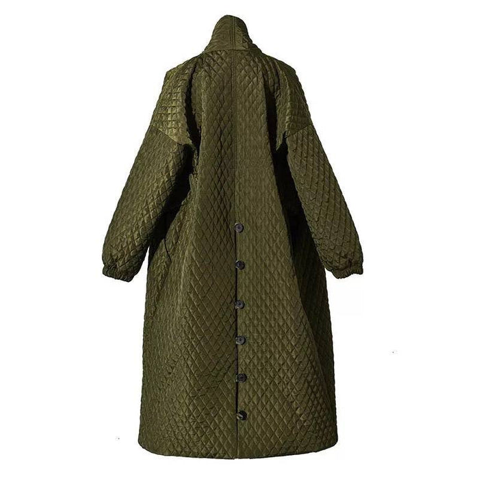 Loose Fit Long Coat - BEYAZURA.COM