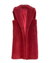 Loose Fit Wool Teddy Vest - BEYAZURA.COM