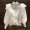 Luxury Flared Detailed Blouse Jacket - BEYAZURA.COM