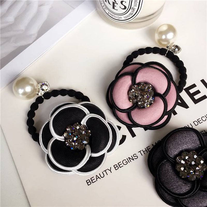 Luxury Flower Hair Ropes - BEYAZURA.COM