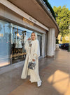 Maxi Mohair Faux Mink Cashmere Oversized Cardigan In Brown - BEYAZURA.COM