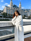 Maxi Mohair Faux Mink Cashmere Oversized Cardigan In Brown - BEYAZURA.COM