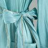 Metallic Feather Sleeve Short Robe - BEYAZURA.COM