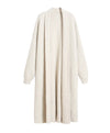 Mohair Faux Mink Cashmere Oversized Cardigan In Black - BEYAZURA.COM
