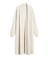 Mohair Faux Mink Cashmere Oversized Cardigan In Brown - BEYAZURA.COM