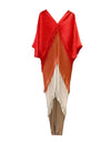 Multi Layer Color Pleated Dress - BEYAZURA.COM