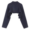 Navy Blue Oversized Knit Raglan Sleeve Sweater - BEYAZURA.COM