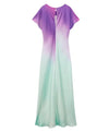 Ombré Satin Long Dress - BEYAZURA.COM