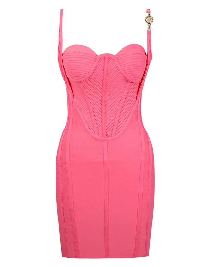 knitted bandage dress Edikted Women's Cecilya Knit Bandage Mini Dress
