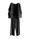 Pleated Silky Trousers Coord Set - BEYAZURA.COM