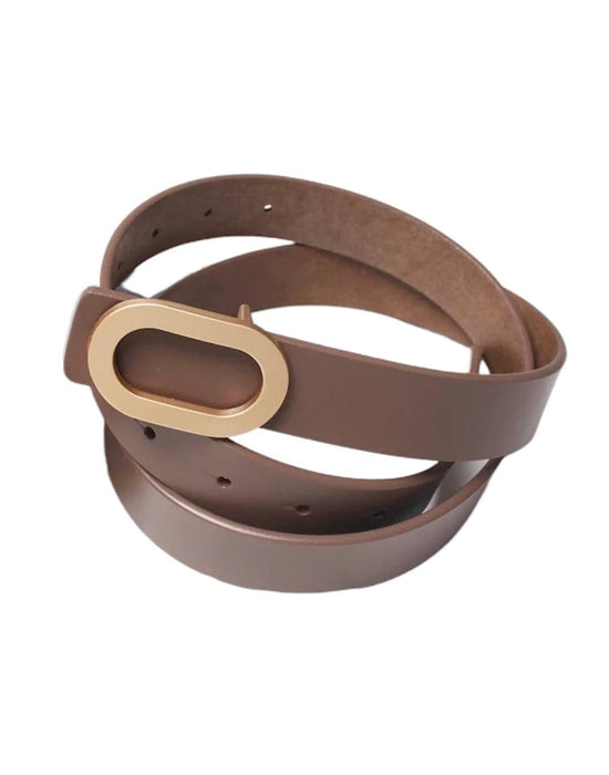 PU Leather Casual Buckled Belt - BEYAZURA.COM