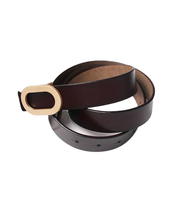 PU Leather Casual Buckled Belt - BEYAZURA.COM