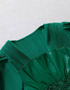 PU Leather Pleated Short Top - BEYAZURA.COM