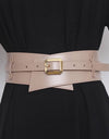 PU Leather Wide Double Belt - BEYAZURA.COM