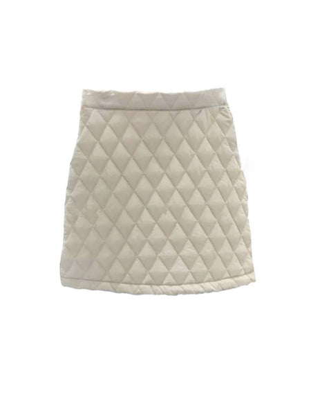 Quilted High Waist Short Skirt - BEYAZURA.COM