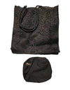 Rectangular Embroidered Lace Tote Bag - BEYAZURA.COM