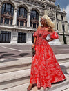 Red Maxi Dress - BEYAZURA.COM