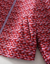 Red Pattern Jacket And Shorts Set - BEYAZURA.COM