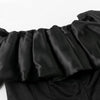 Ruffle Neck Off The Shoulder Bodycon Mini Dress - BEYAZURA.COM