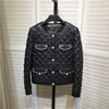 Sheepskin Studded Quilted Leather Jacket - BEYAZURA.COM