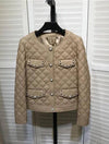 Sheepskin Studded Quilted Leather Jacket - BEYAZURA.COM