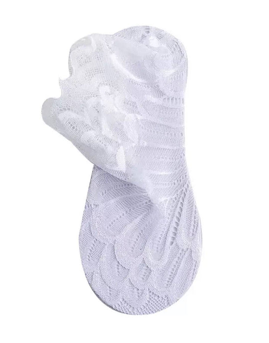 Sheer Low Cut Lace Socks - BEYAZURA.COM