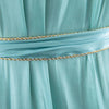 Silky Soft Feather Sleeve Short Duster In Blue - BEYAZURA.COM