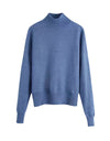 Soft Loose Knitted Turtleneck Pullover - BEYAZURA.COM
