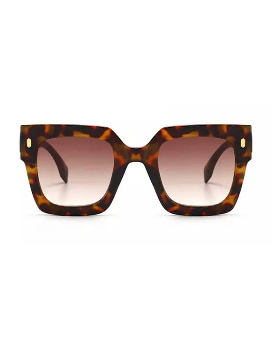 Squared Frame Big Sunglasses - BEYAZURA.COM