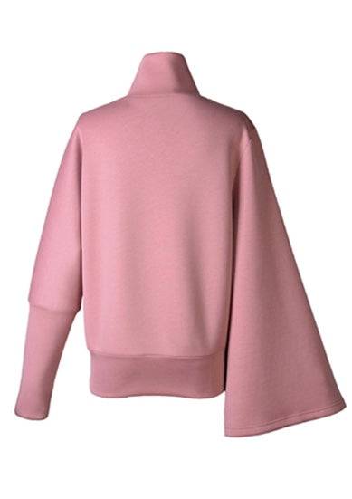 Stand Collar Loose Pullover - BEYAZURA.COM