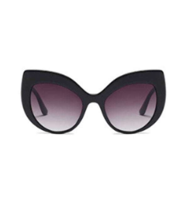 Thick Frame Cat Eye Sunglasses With Brown Lenses - BEYAZURA.COM