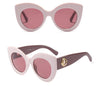 Thick Frame Cateye Sunglasses - BEYAZURA.COM