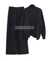 Thick Knit Pullover And Ankle Length Pant Set - BEYAZURA.COM