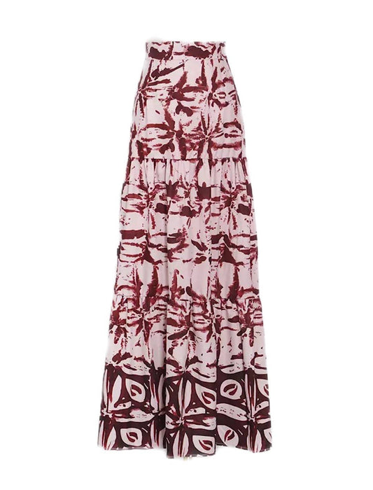 Tie Dye Print Top Long Skirt Set - BEYAZURA.COM