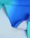 Tie Dye Satin Backless Dress - BEYAZURA.COM