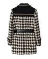 Tweed Belted Woolen Coat - BEYAZURA.COM