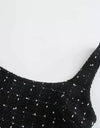 Tweed Cutout Pearl Mini Dress - BEYAZURA.COM