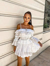 Two Piece Frill Top and Shorts Set - BEYAZURA.COM