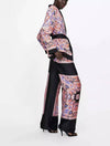 Two Piece Paisley Robe And Trousers Set - BEYAZURA.COM