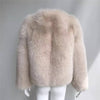 Ultra Plush Mid Length Fox Fur Coat - BEYAZURA.COM