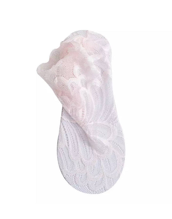 Sheer Low Cut Lace Socks - Beyazura.com