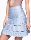 Jacquard Bandage Mini Skirt - Beyazura.com