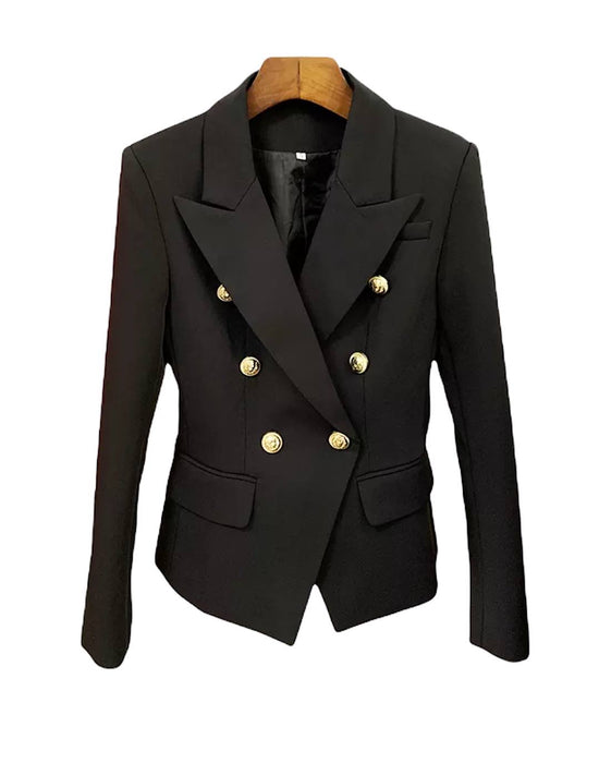 Women’s Double Breasted Slim Blazer - Beyazura.com