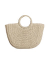 Straw Knitted Woven Bag - Beyazura.com