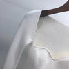 Ribbed Knit Asymmetrical Long Sleeve Top - Beyazura.com